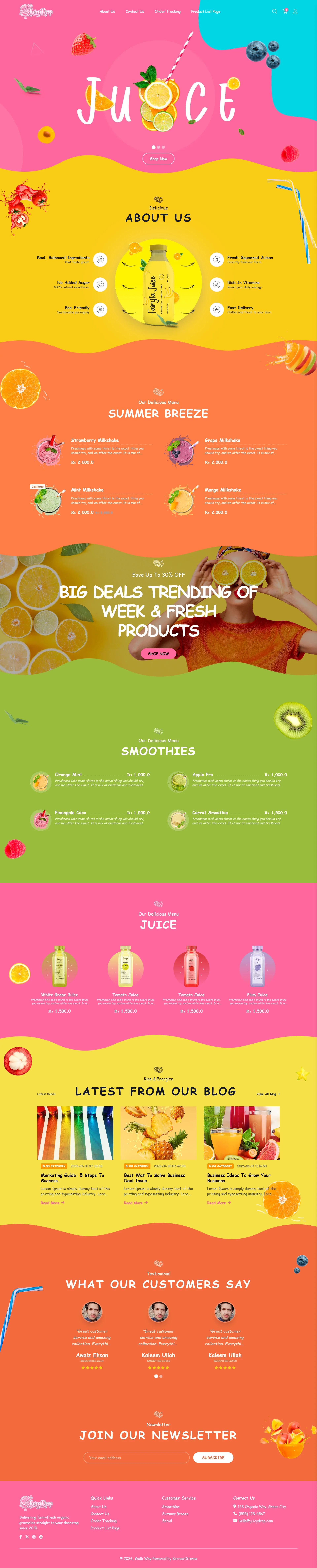 Juicydrop Template